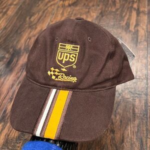 New UPS Racing #88 Dale Jarett Hat Brown Baseball Ball Cap Lid Chase Authentics